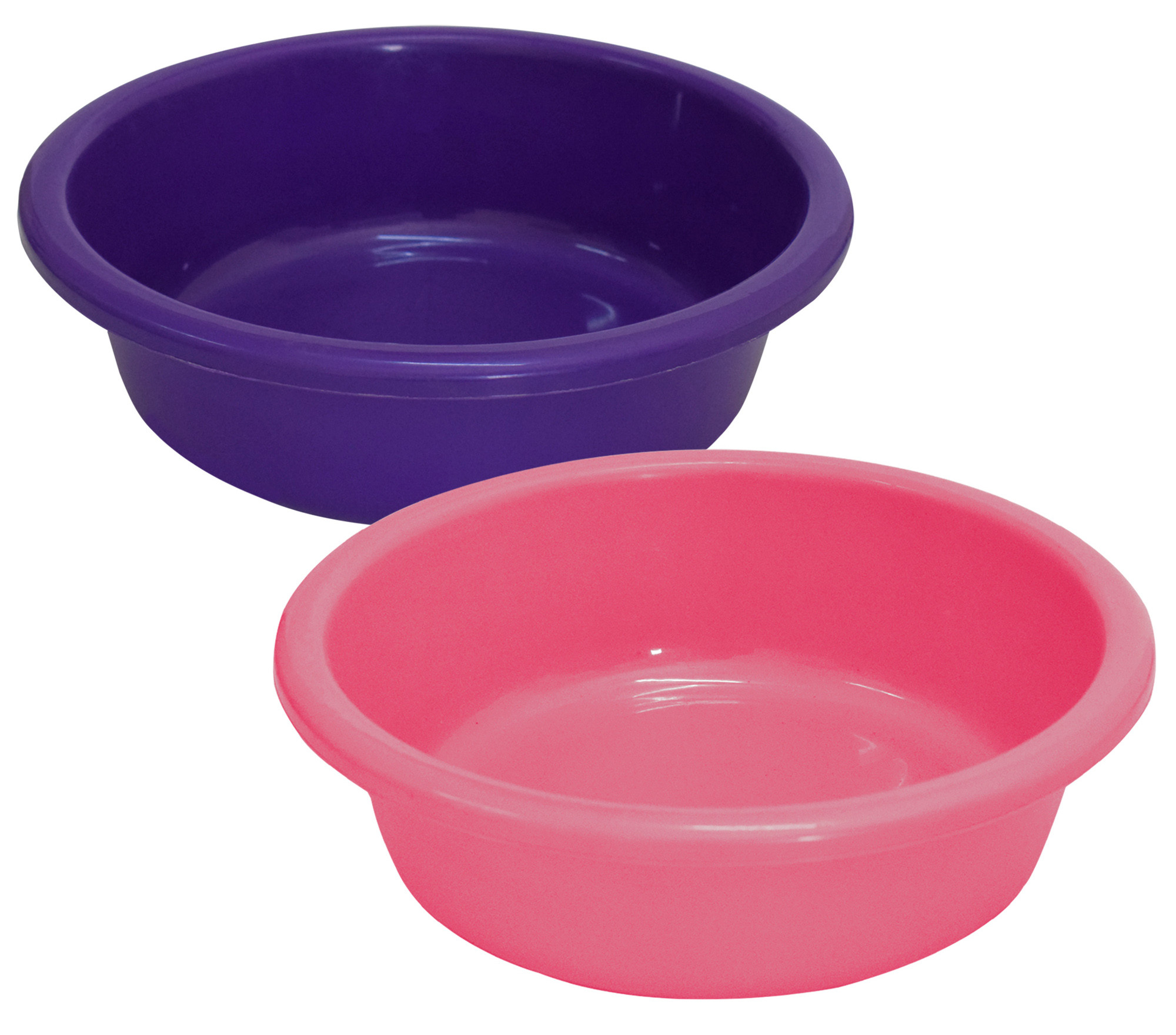 Kuber Industries Multiuses Unbreakable Plastic Knead Dough Basket/Basin Bowl For Home & Kitchen 6 Ltr- Pack of 2 (Purple & Pink)