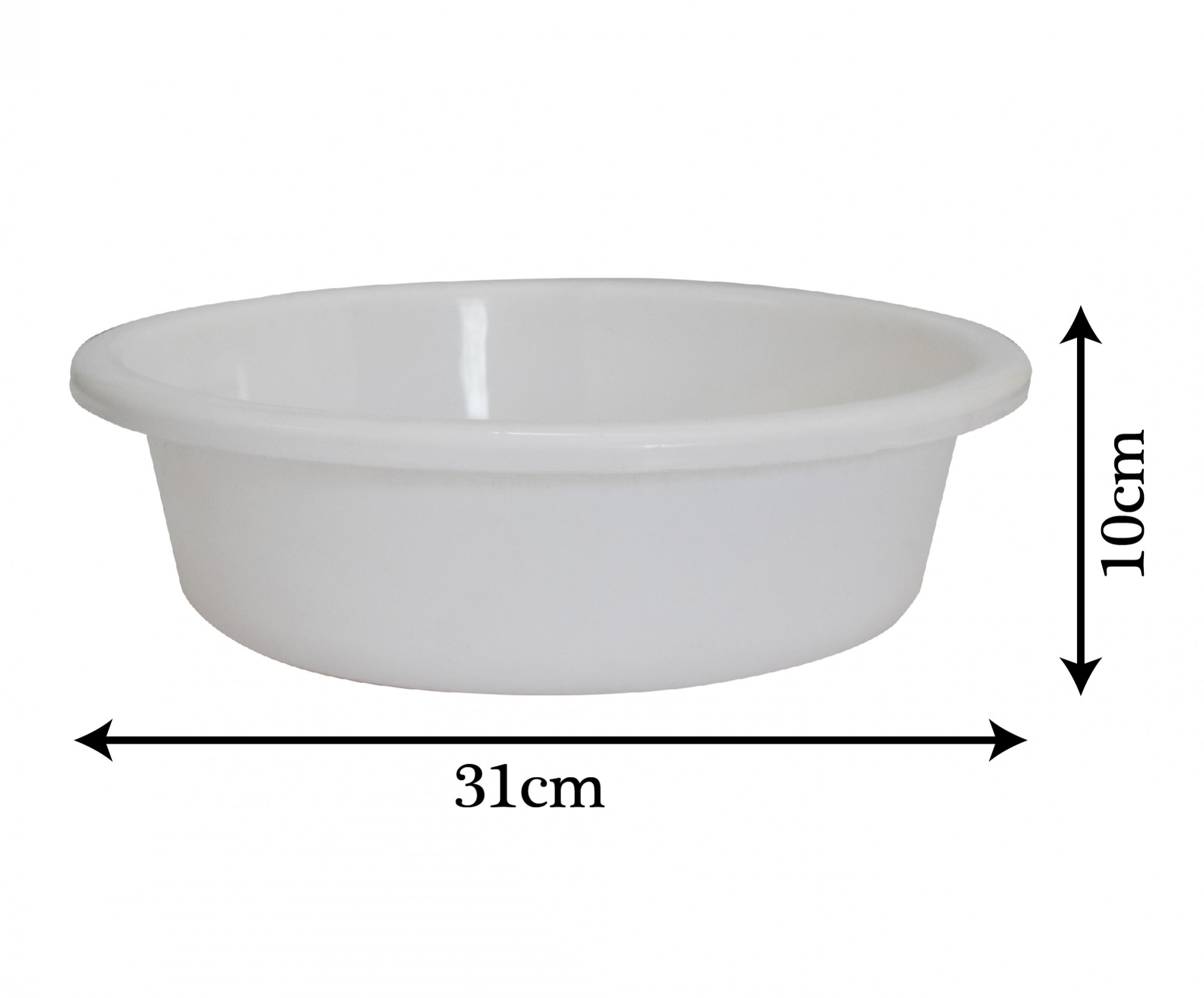 Kuber Industries Multiuses Unbreakable Plastic Knead Dough Basket/Basin Bowl For Home & Kitchen 6 Ltr- Pack of 2 (Red & White)
