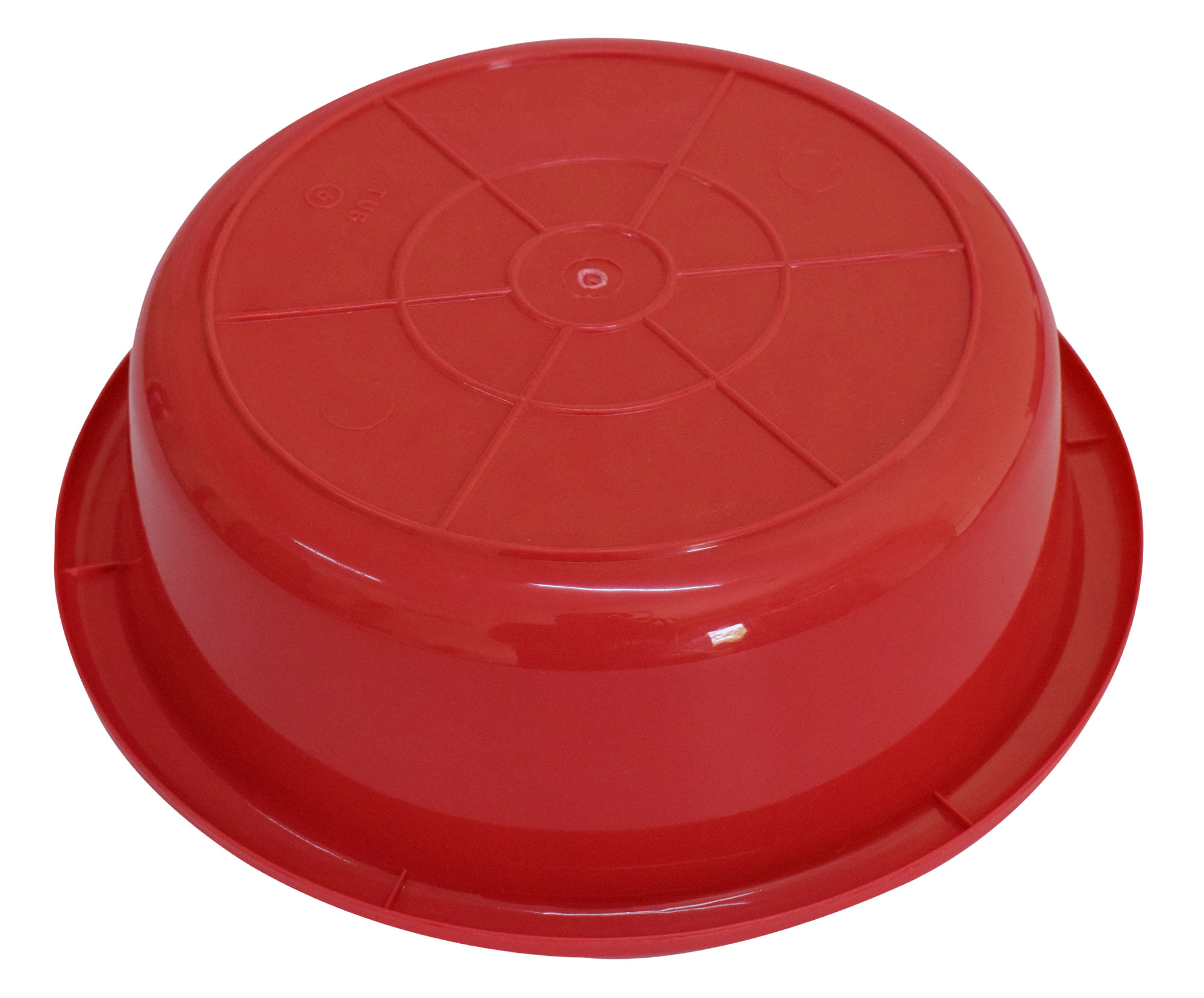 Kuber Industries Multiuses Unbreakable Plastic Knead Dough Basket/Basin Bowl For Home & Kitchen 6 Ltr- Pack of 2 (Red & Grey)