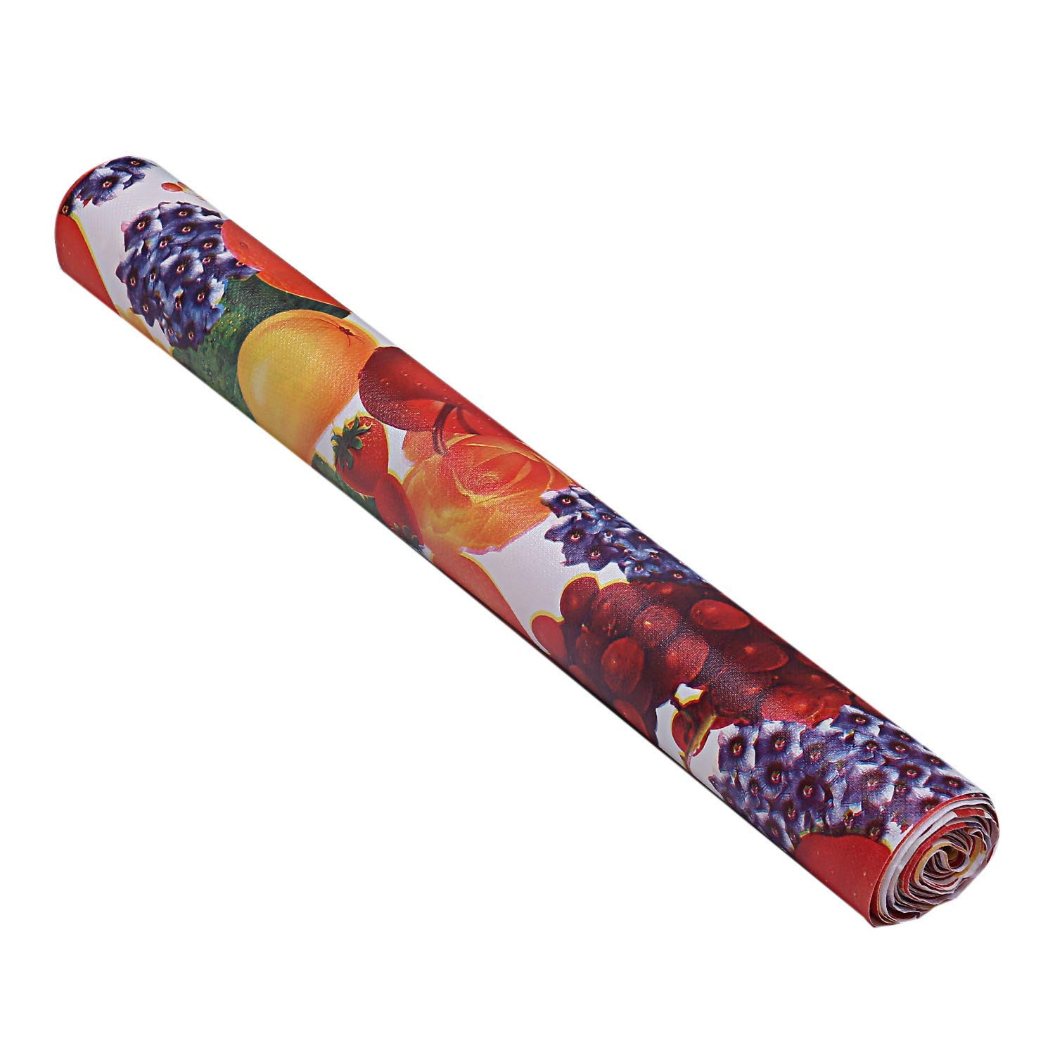 Kuber Industries Multiuses Vegetable Print Shelf Liners for Kitchen Shelves, cupboards, Wardrobe, Drawer, 5 Mtr (Red)