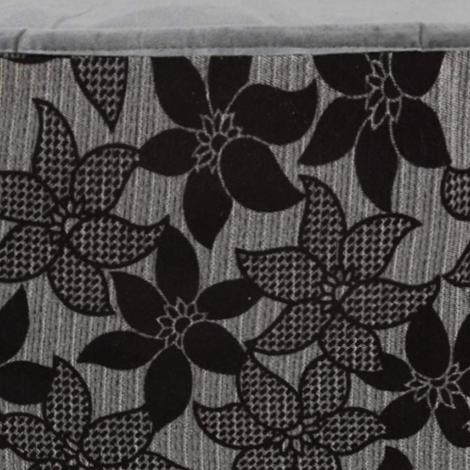 Kuber Industries Multiuses Velvet Flower Print Microwave Oven Cover For Home & Kitchen 25 Ltr. (Gray)