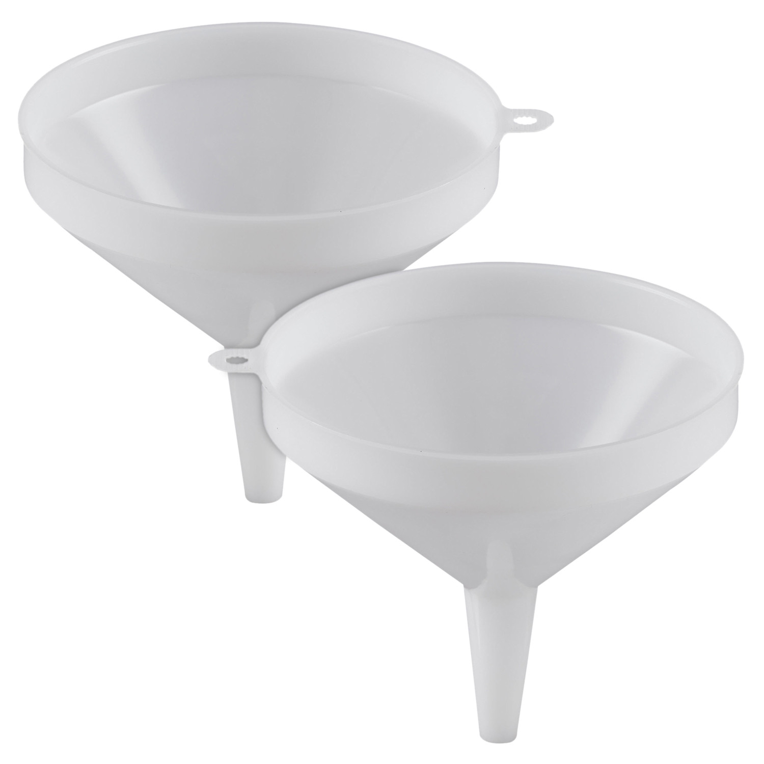 Kuber Industries Multiuses Wide-Mouth Plastic Funnel For Pouring (Tranasparent)