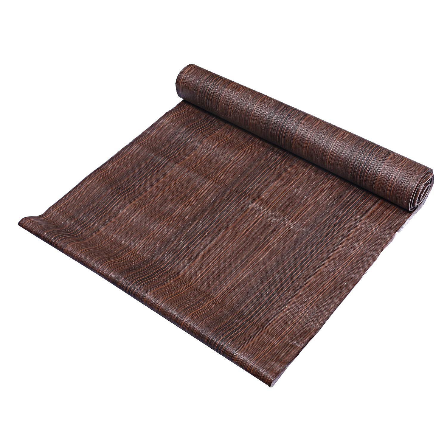 Kuber Industries Multiuses Wooden Print Shelf Liners for Kitchen Shelves, cupboards, Wardrobe, Drawer, 10 Mtr (Brown)