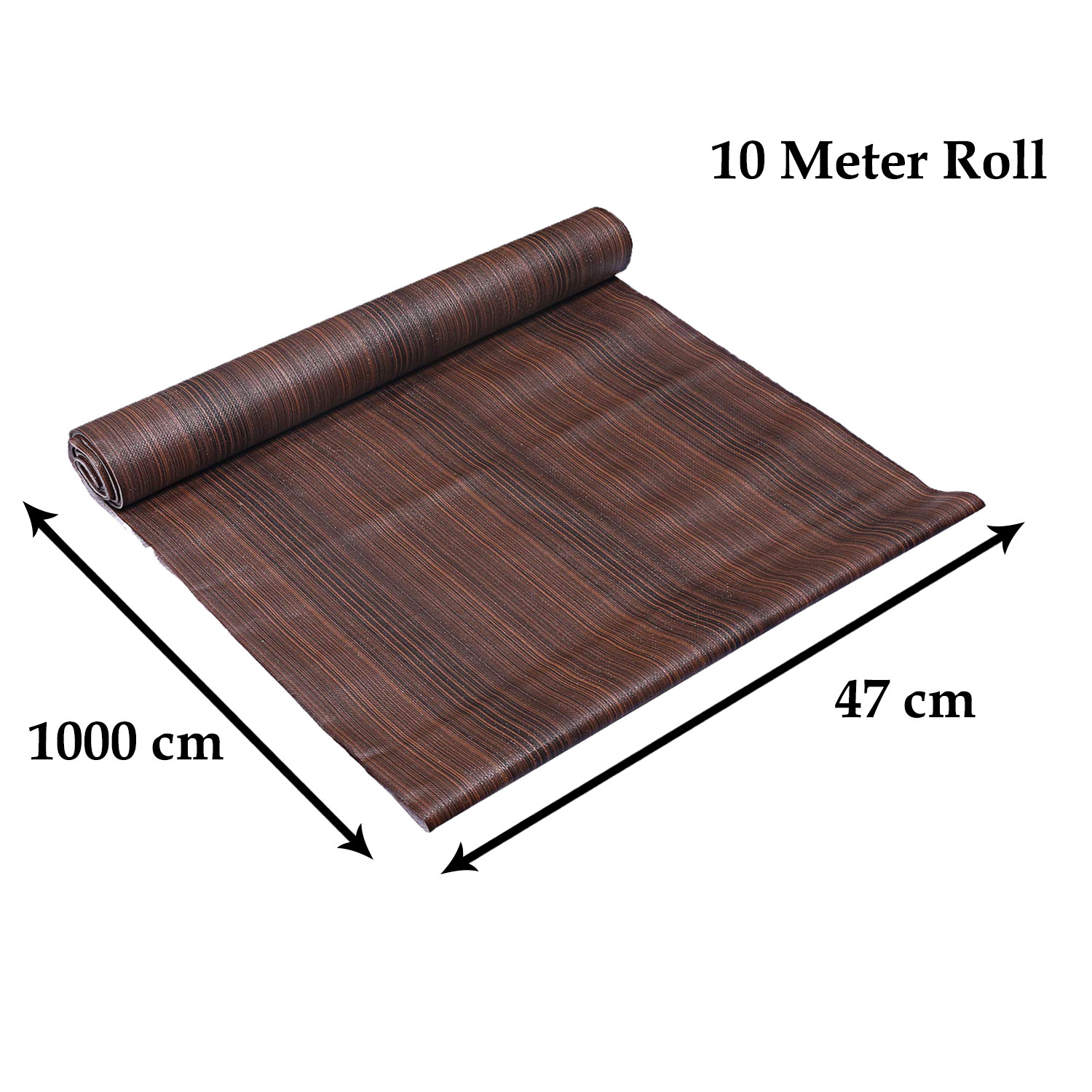 Kuber Industries Multiuses Wooden Print Shelf Liners for Kitchen Shelves, cupboards, Wardrobe, Drawer, 10 Mtr (Brown)