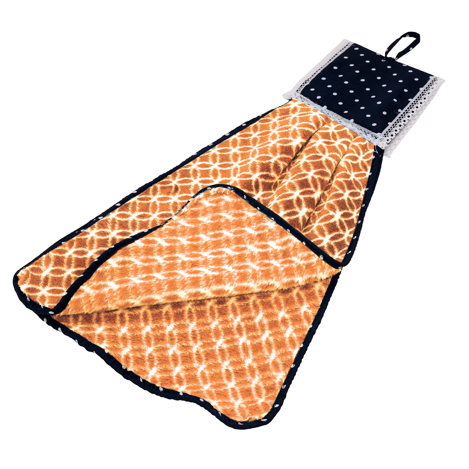 Kuber Industries Napkin | Washbasin Hanging Napkin | Kitchen Towel with Ties | Napkin for Kitchen | Circle Napkin for Bathroom | Hand Towel for Kitchen | Pack of 3 | Multi
