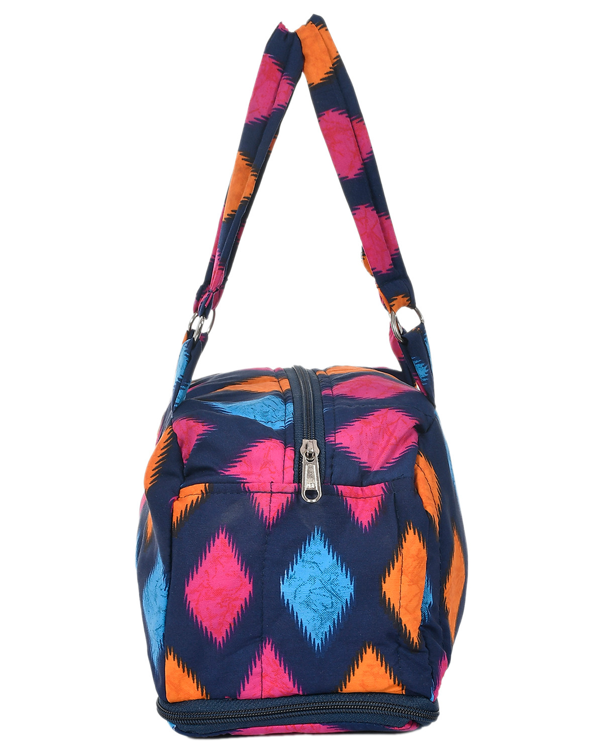 Kuber Industries Navajo Pattern Multiuses Hand Bag: Tote Bag: Travel Toiletry Bag For Women/Girls (Blue)