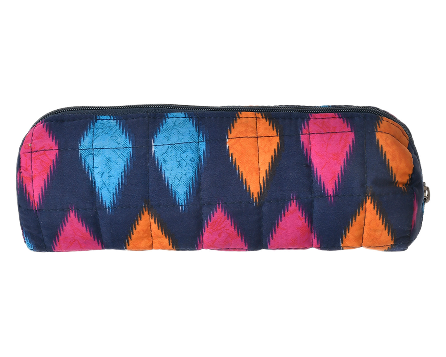 Kuber Industries Navajo Printed Single Rod Cotton Bangle/Watch/Bracelet Organizer (Blue)