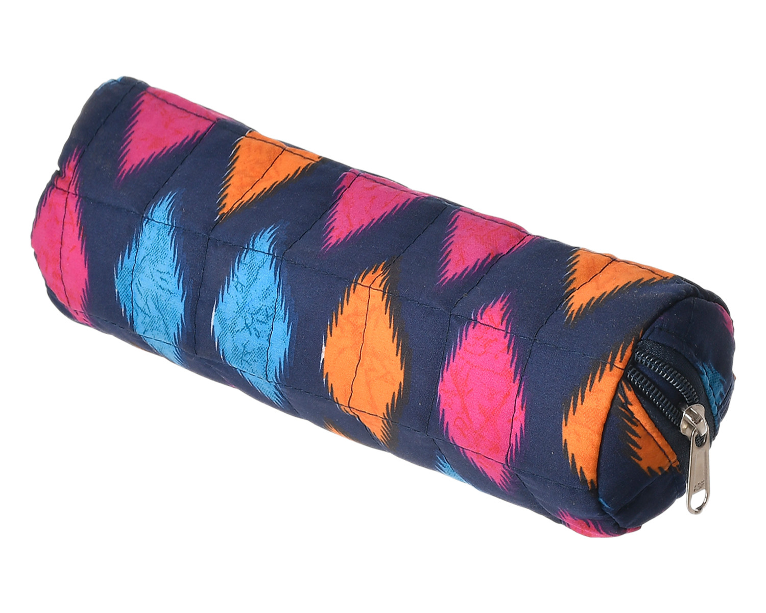 Kuber Industries Navajo Printed Single Rod Cotton Bangle/Watch/Bracelet Organizer (Blue)