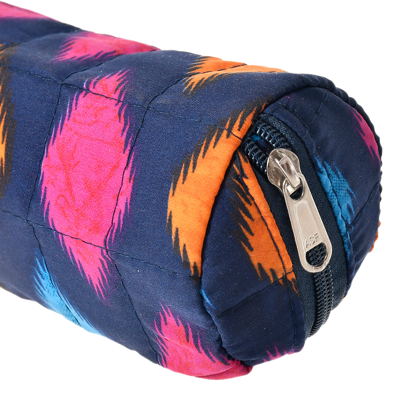Kuber Industries Navajo Printed Single Rod Cotton Bangle/Watch/Bracelet Organizer (Blue)