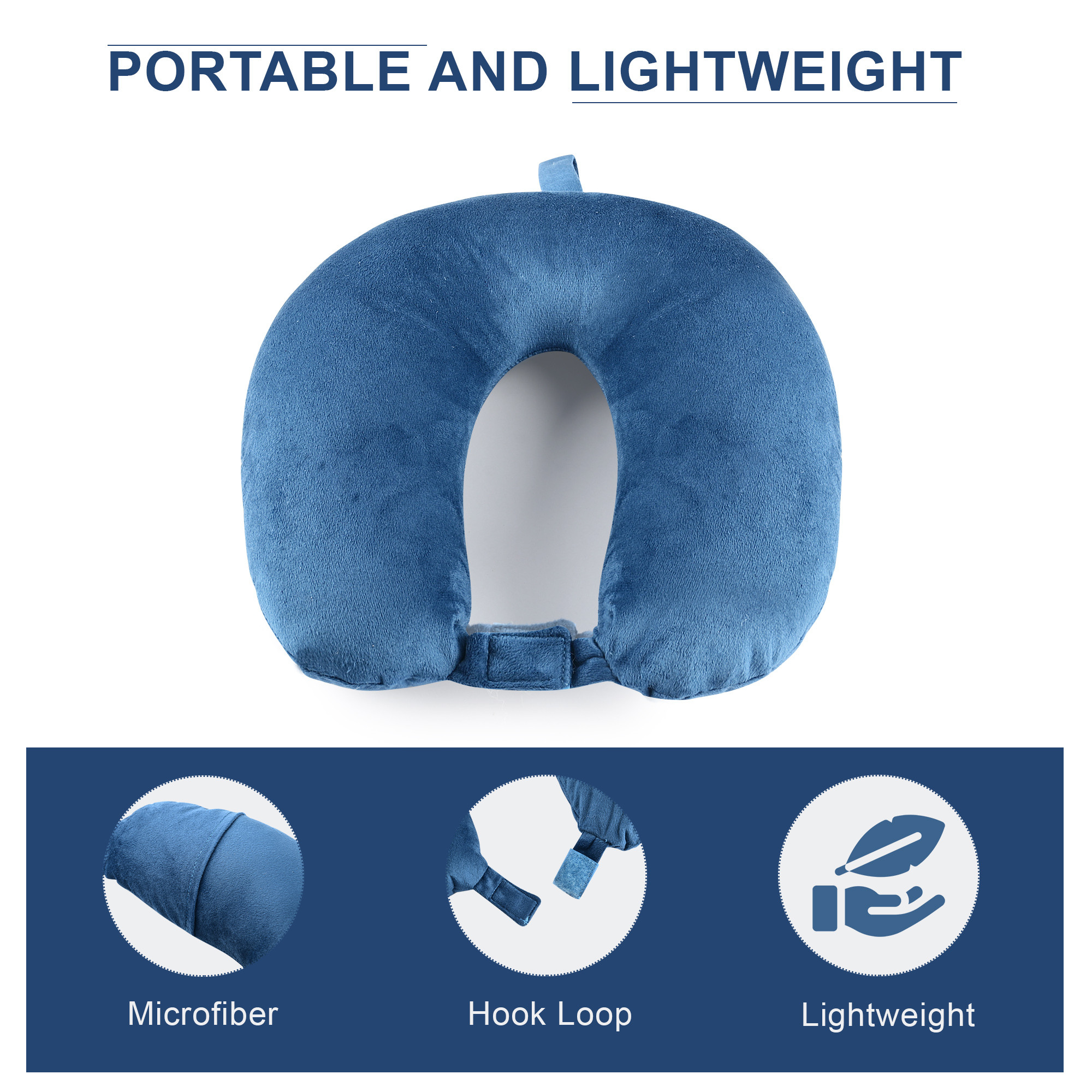 Kuber Industries Neck Pillow  Travel Pillow for Neck  Neck Rest Pillow  Neck Cushion Pillow for Car  Microfiber Pillow for Neck  Plain Black