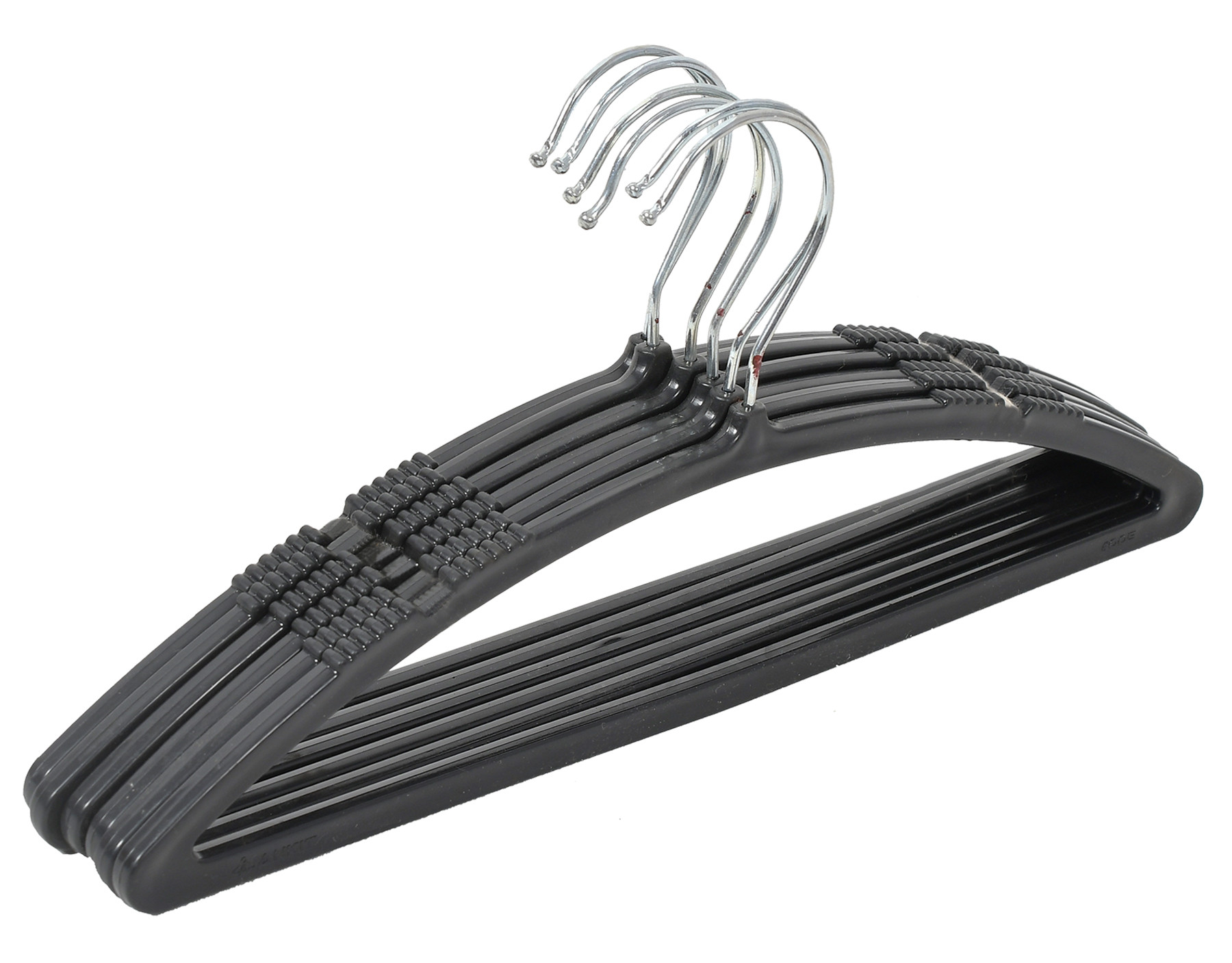 Kuber Industries Non-Slip, Space Saving Plastic Closet Baby Hanger For Laundry & Everyday Use (Black)-HS43KUBMART25719