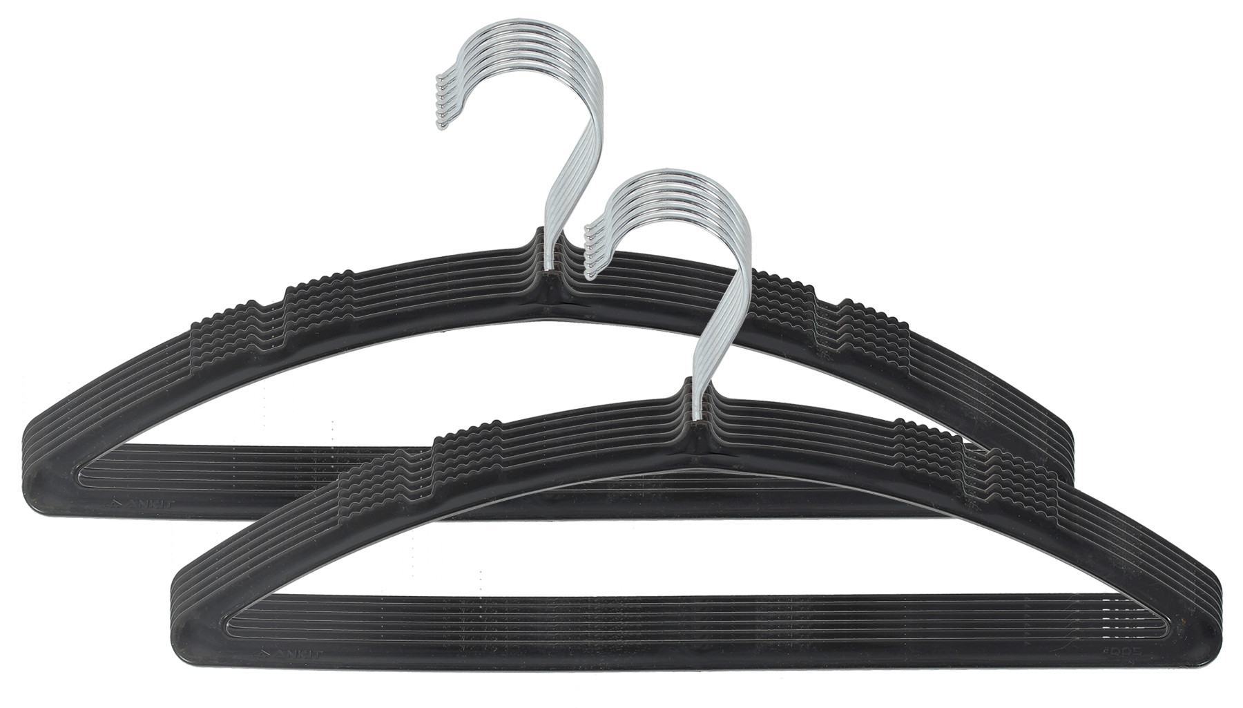 Kuber Industries Non-Slip, Space Saving Plastic Closet Baby Hanger For Laundry & Everyday Use (Black)-HS43KUBMART25719