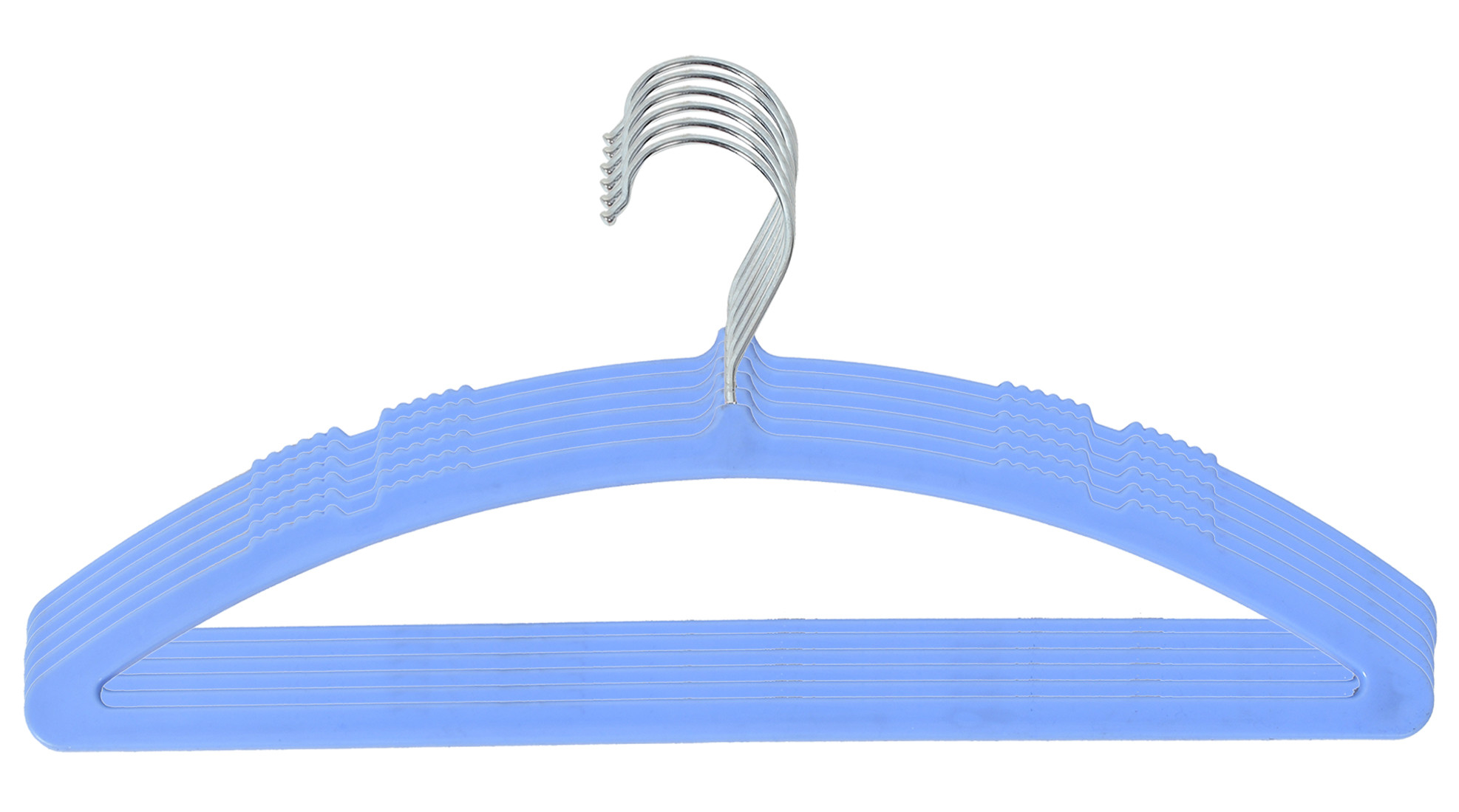 Kuber Industries Non-Slip, Space Saving Plastic Closet Baby Hanger For Laundry & Everyday Use (Blue)-HS43KUBMART25703
