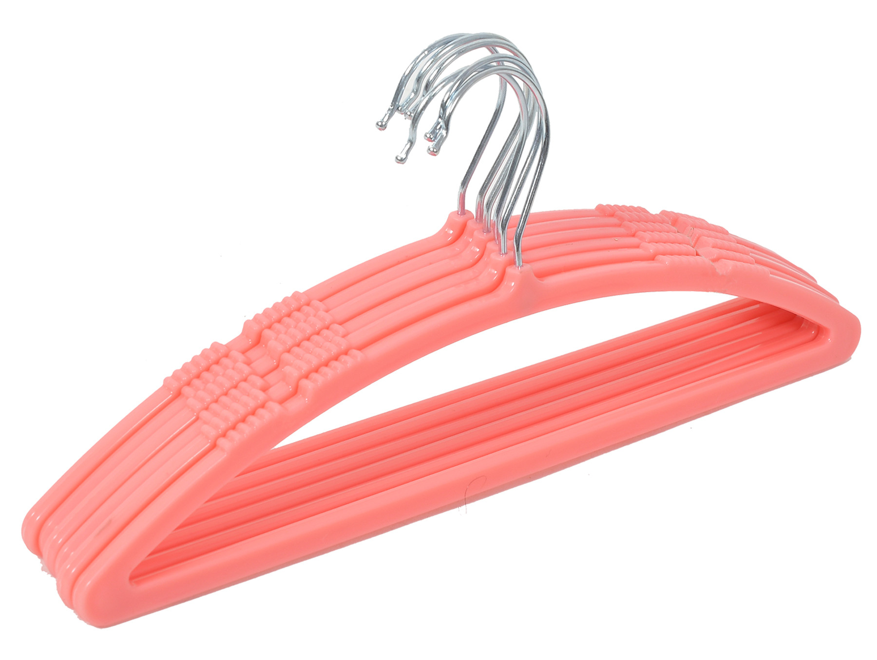 Kuber Industries Non-Slip, Space Saving Plastic Closet Baby Hanger For Laundry & Everyday Use (Pink)-HS43KUBMART25727
