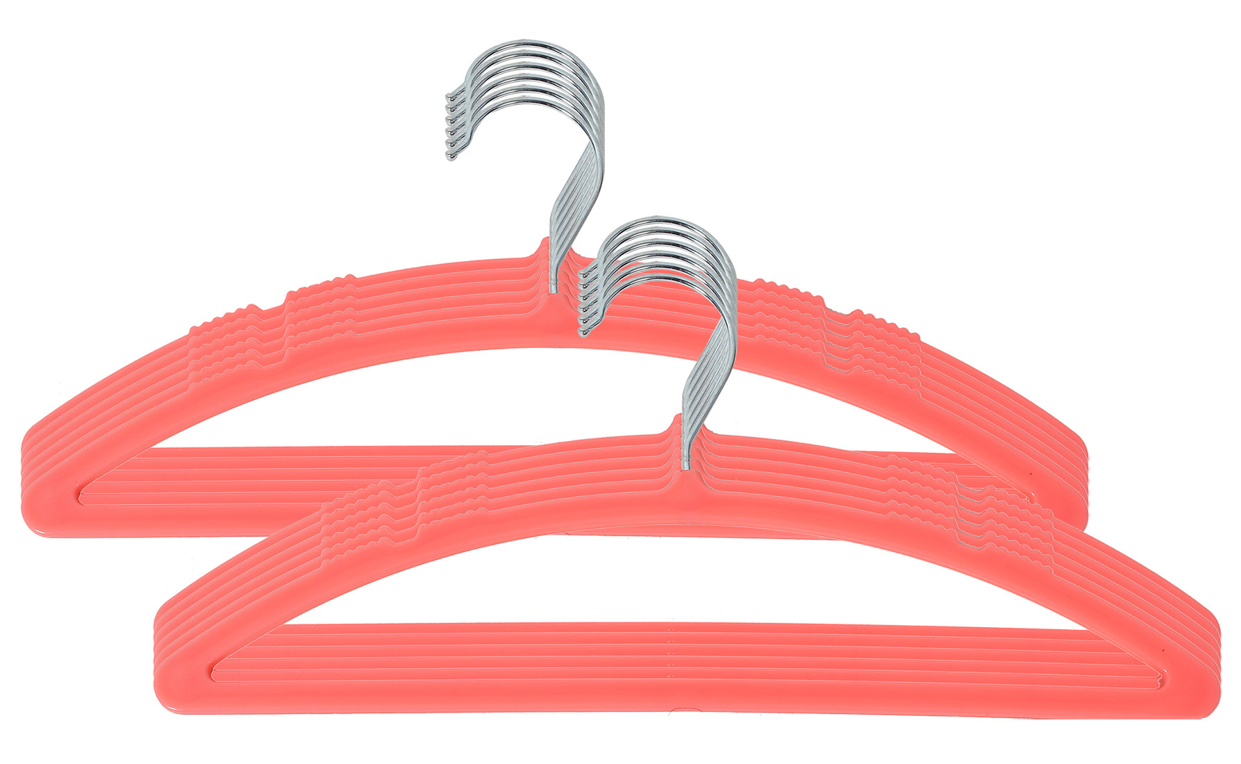 Kuber Industries Non-Slip, Space Saving Plastic Closet Baby Hanger For Laundry & Everyday Use (Pink)-HS43KUBMART25727