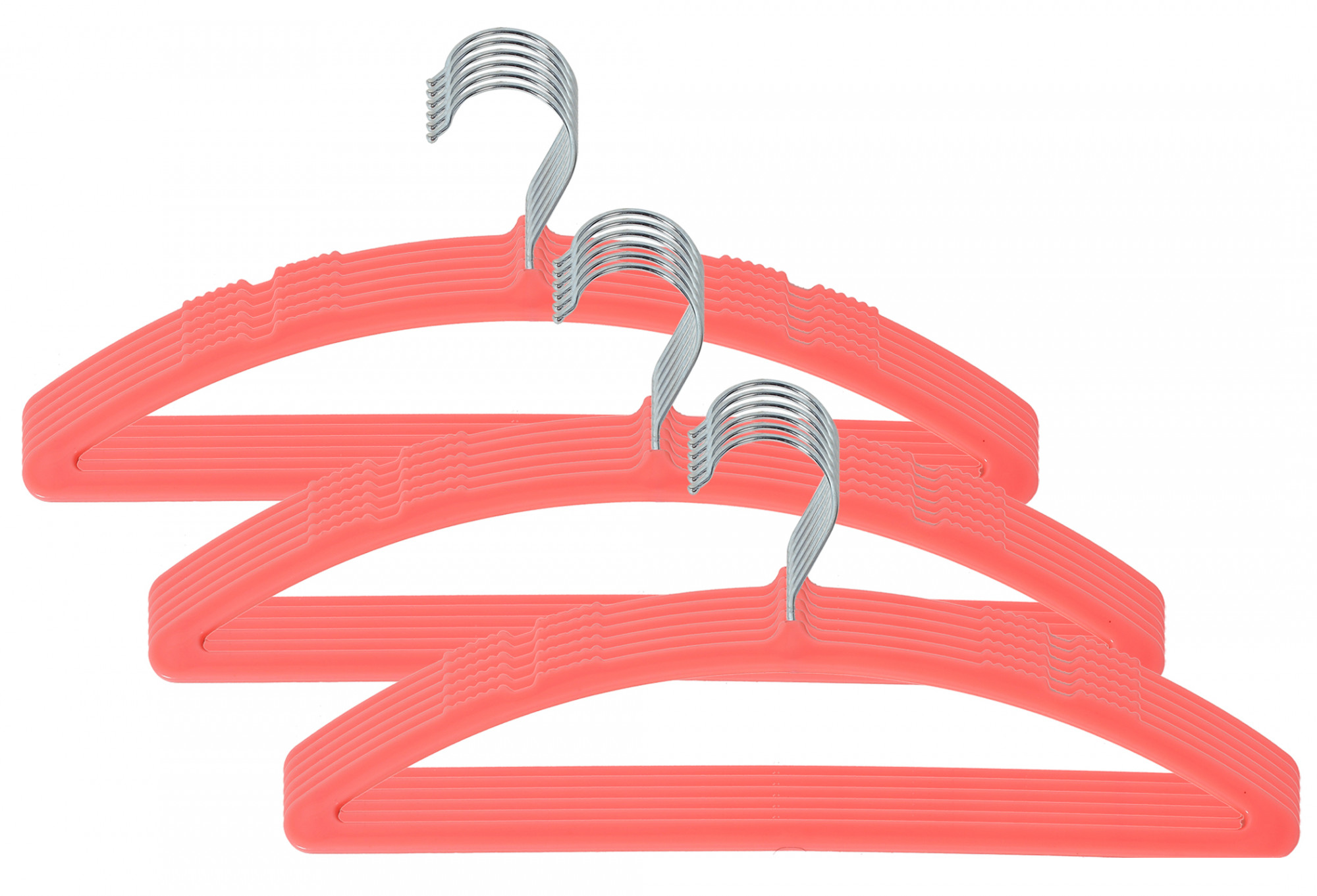 Kuber Industries Non-Slip, Space Saving Plastic Closet Baby Hanger For Laundry & Everyday Use (Pink)-HS43KUBMART25727