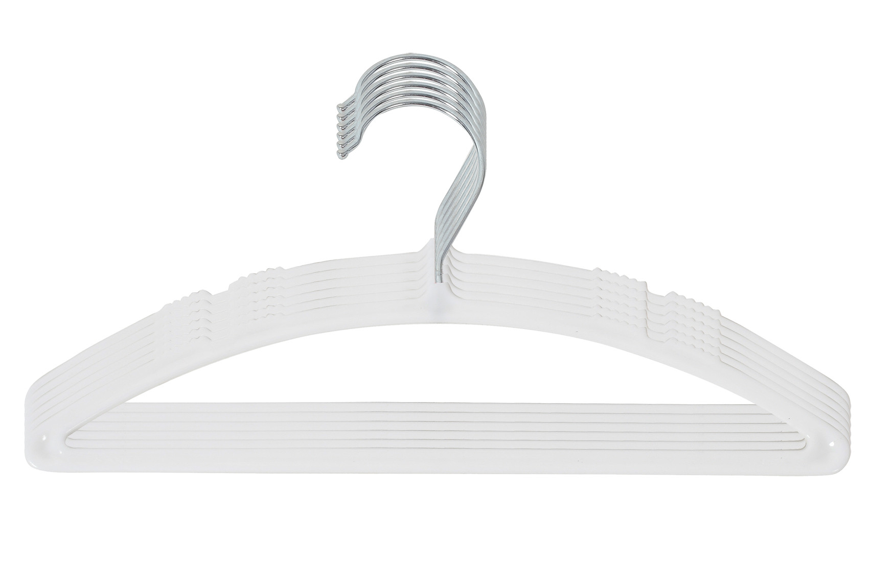 Kuber Industries Non-Slip, Space Saving Plastic Closet Baby Hanger For Laundry & Everyday Use (White)-HS43KUBMART25711