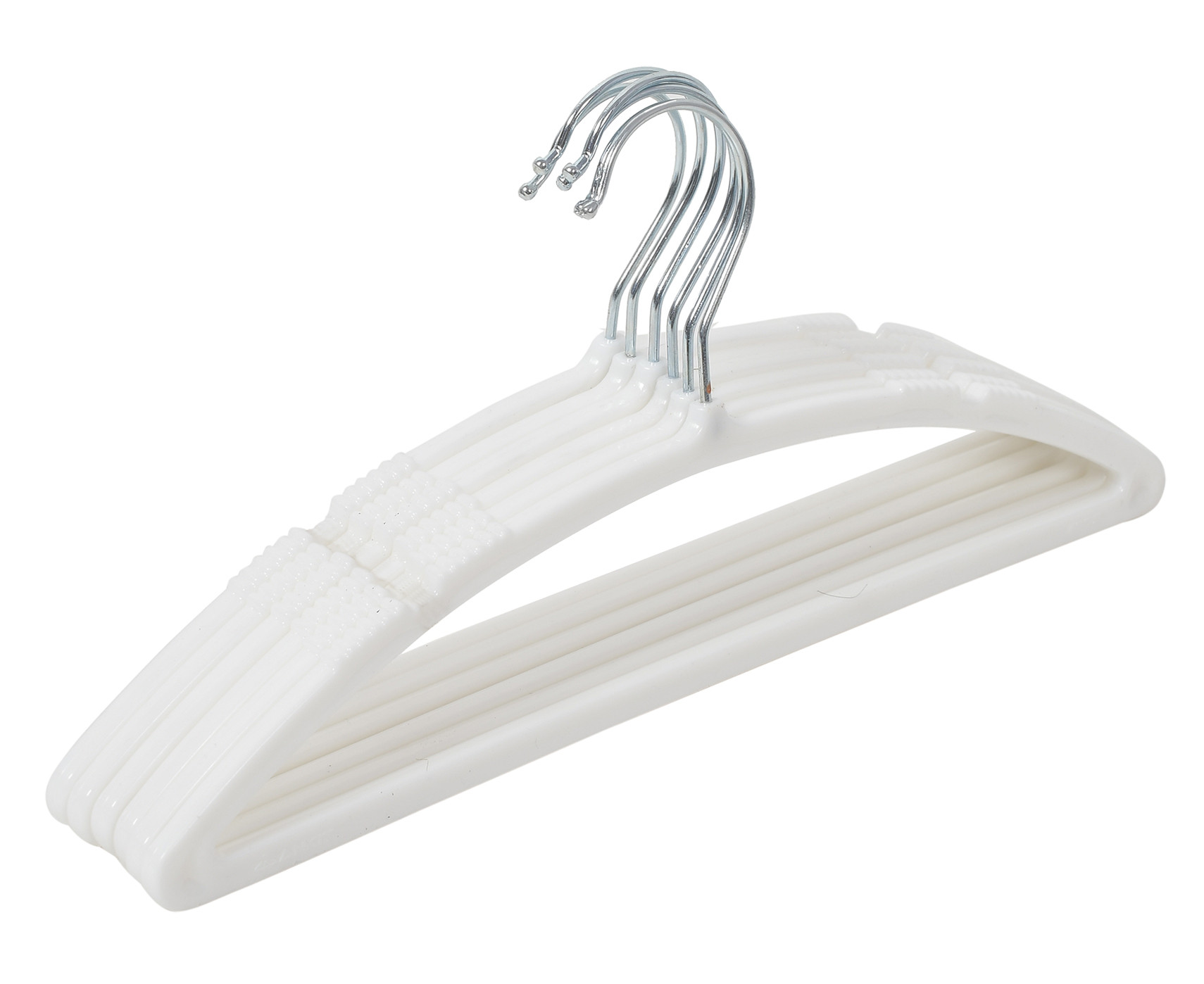 Kuber Industries Non-Slip, Space Saving Plastic Closet Baby Hanger For Laundry & Everyday Use (White)-HS43KUBMART25711