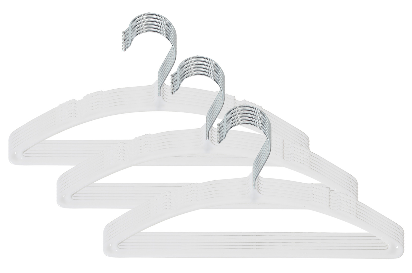 Kuber Industries Non-Slip, Space Saving Plastic Closet Baby Hanger For Laundry & Everyday Use (White)-HS43KUBMART25711