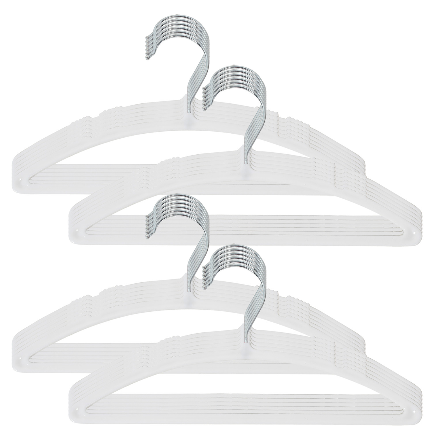 Kuber Industries Non-Slip, Space Saving Plastic Closet Baby Hanger For Laundry & Everyday Use (White)-HS43KUBMART25711