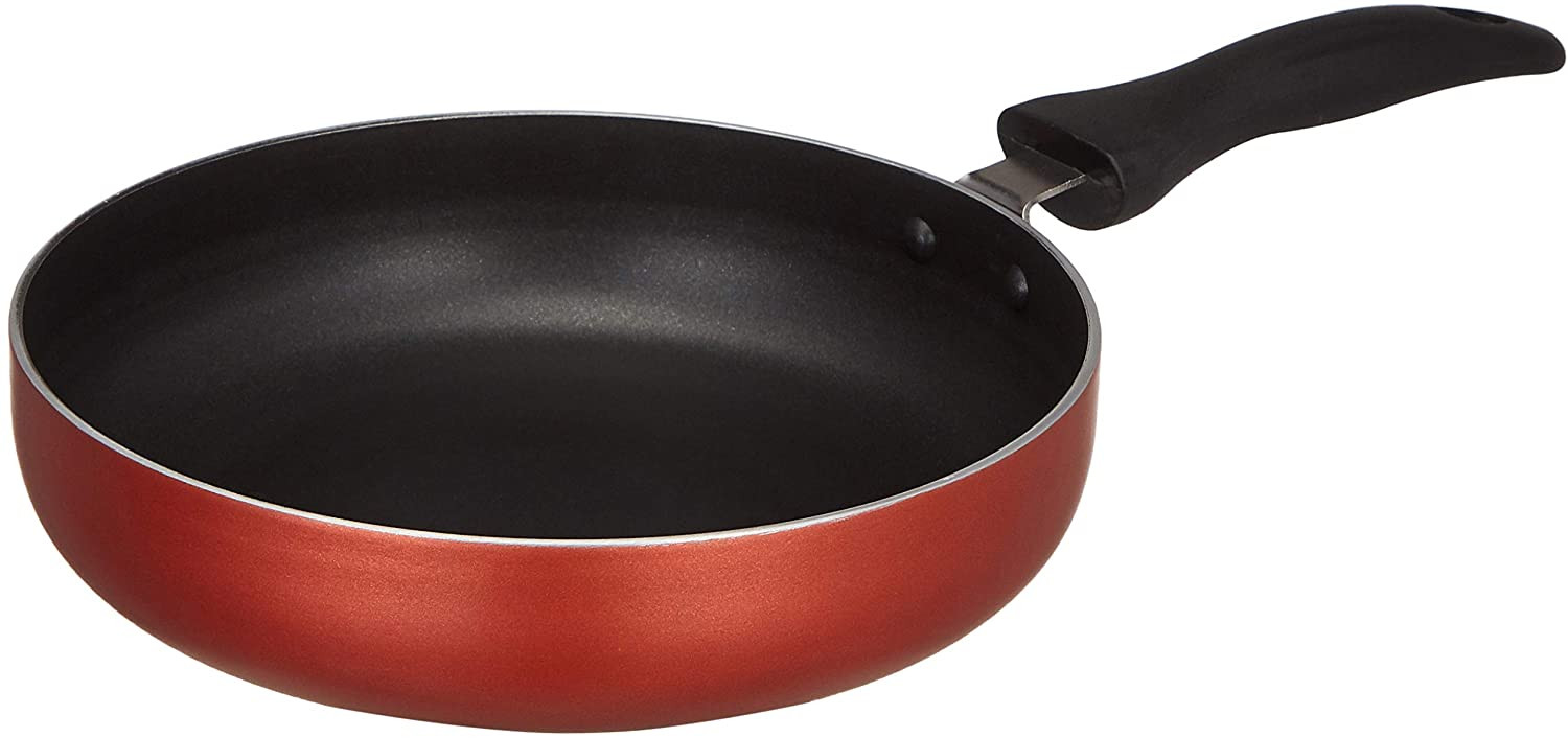 Kuber Industries Non Stick Aluminium Granite Fry Pan Induction And Gas Stove Compatible (Black)