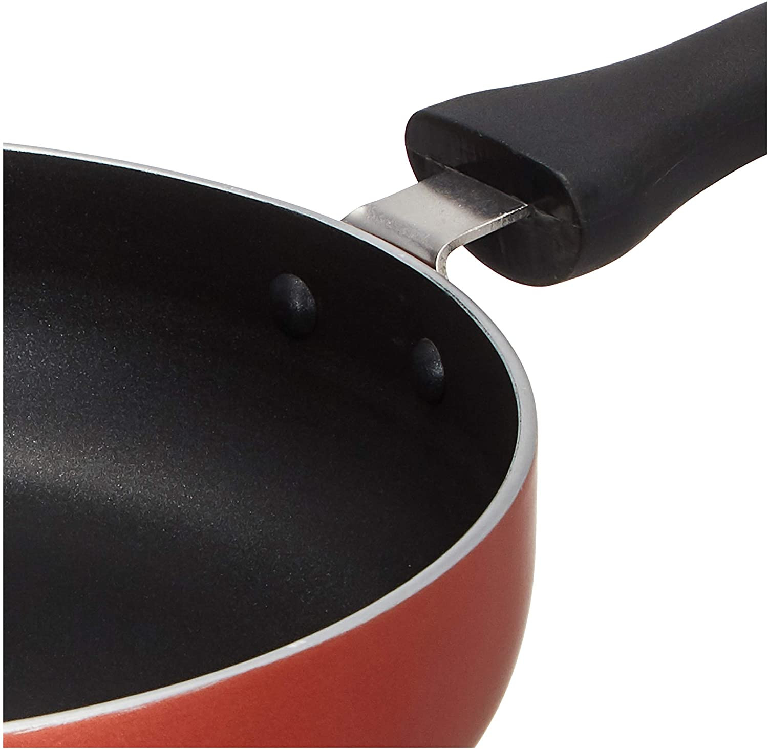 Kuber Industries Non Stick Aluminium Granite Fry Pan Induction And Gas Stove Compatible (Black)