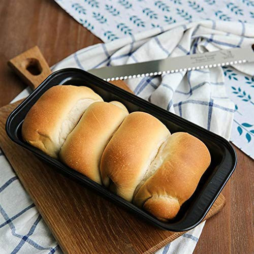 Kuber Industries Non-Stick Bread Baking Pan|Cake Tray for Baking|Bread, Cake Mould (Black)