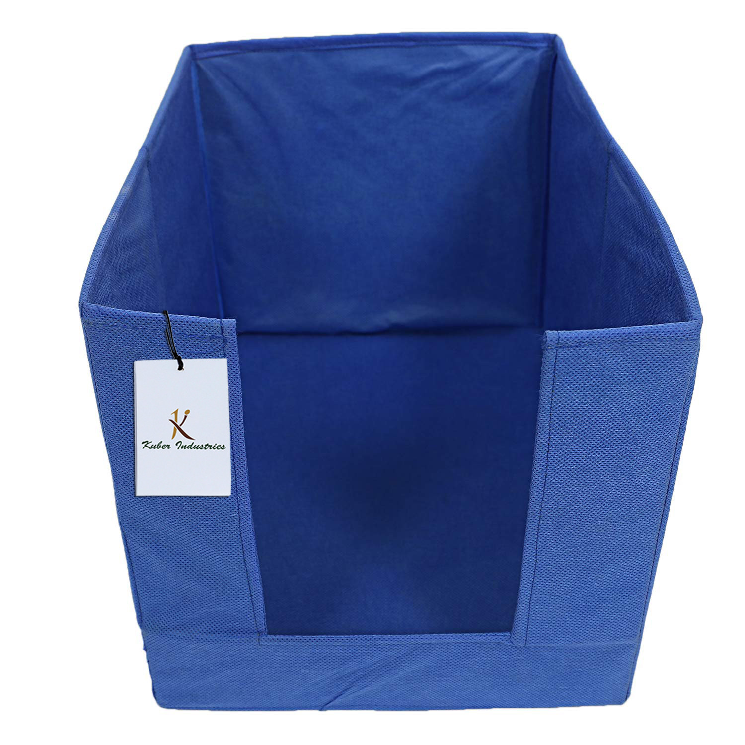 Kuber Industries Non Woven 1 Piece Shirt Stacker Wardrobe Organizer And Large Foldable Storage Organiser Cubes/Boxes (Purple) -CTKTC38383