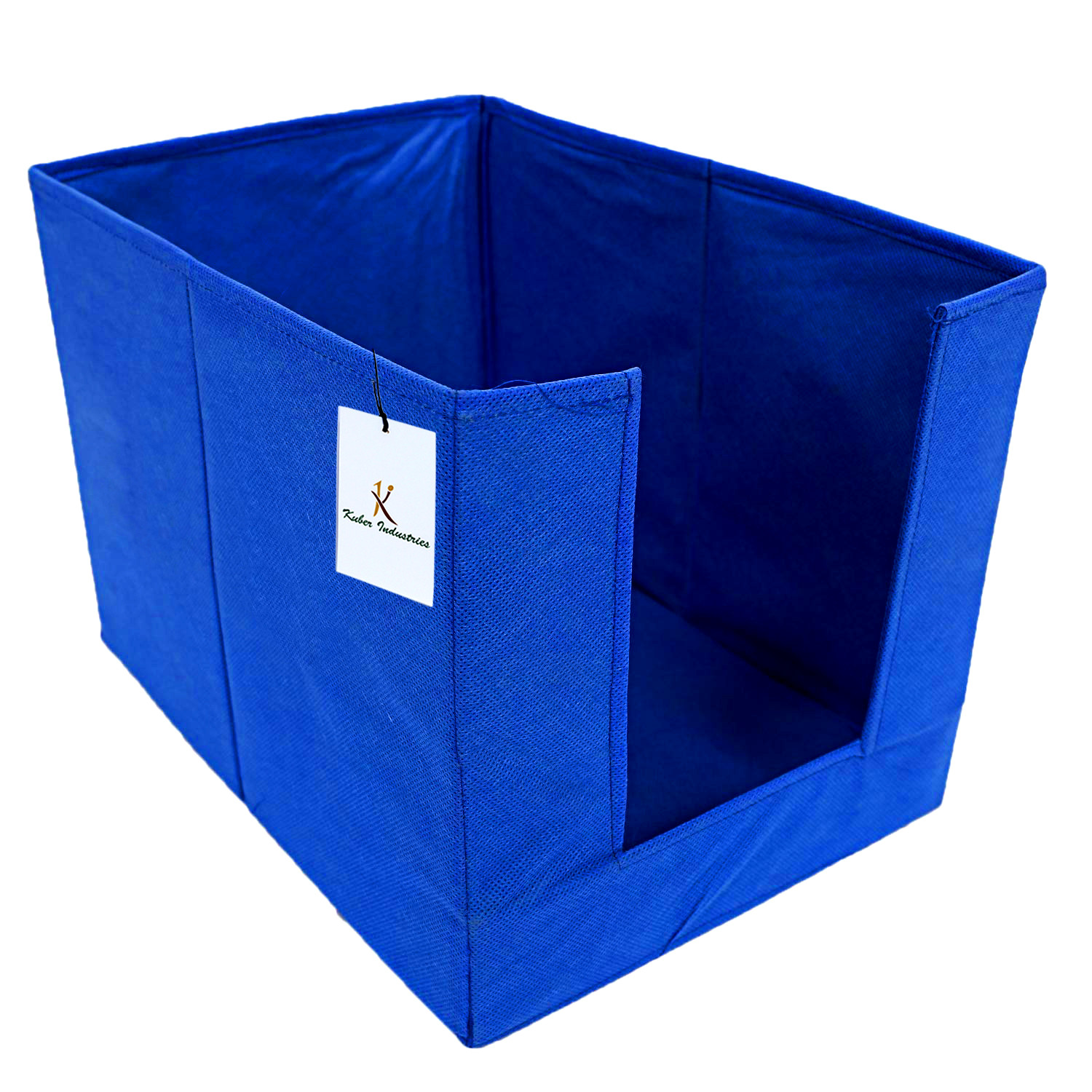 Kuber Industries Non Woven 2 Piece Shirt Stacker And Foldable Rectangle Cloth Saree Stacker Cloth Wardrobe Organizer Wardrobe Organizer (Royal Blue) -CTKTC38281