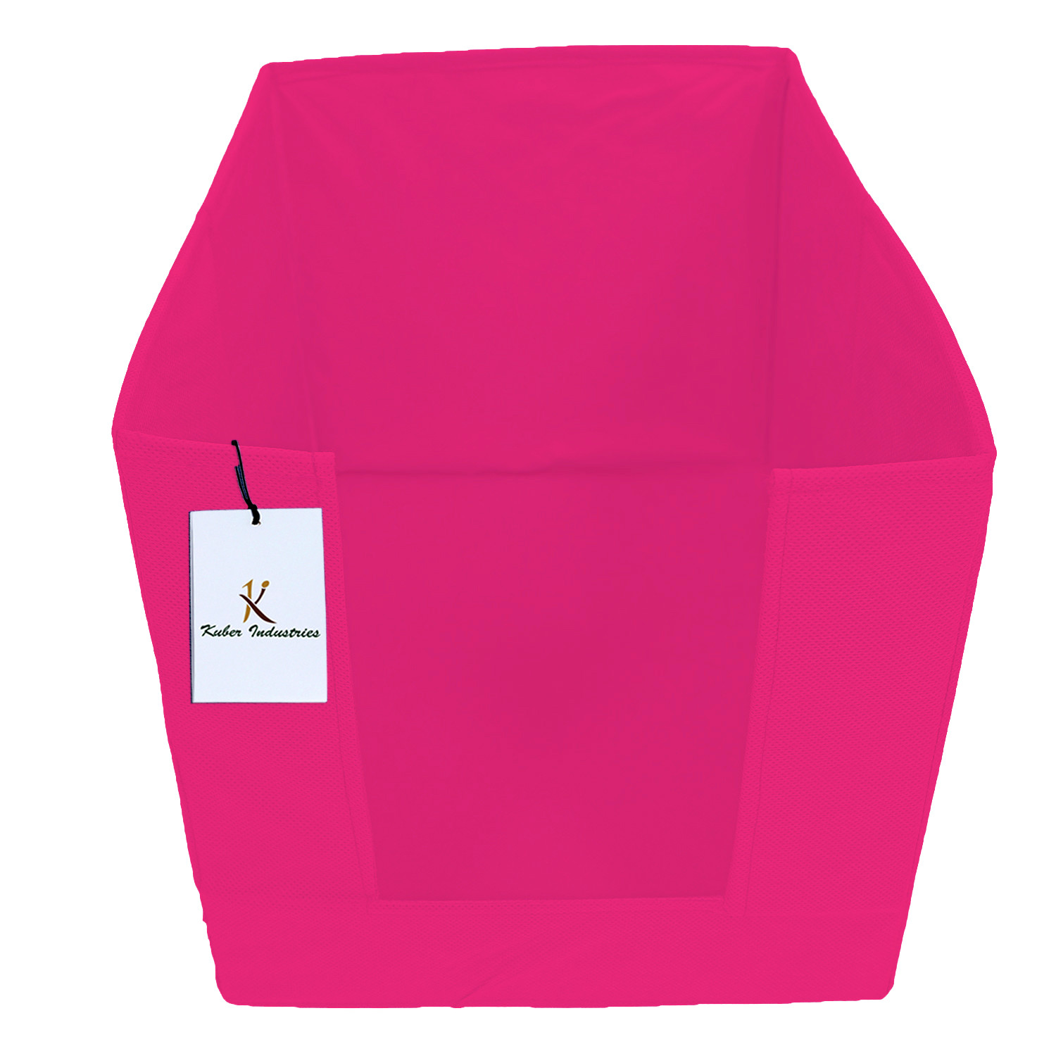 Kuber Industries Non Woven 2 Piece Shirt Stacker Wardrobe Organizer And Large Foldable Storage Organiser Cubes/Boxes (Pink) -CTKTC38371