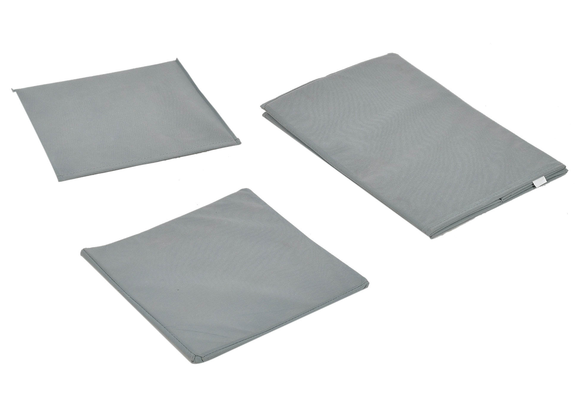 Kuber Industries Non-Woven Foldable Large Laundry basket/Hamper With Lid & Handles (Grey)-44KM0185