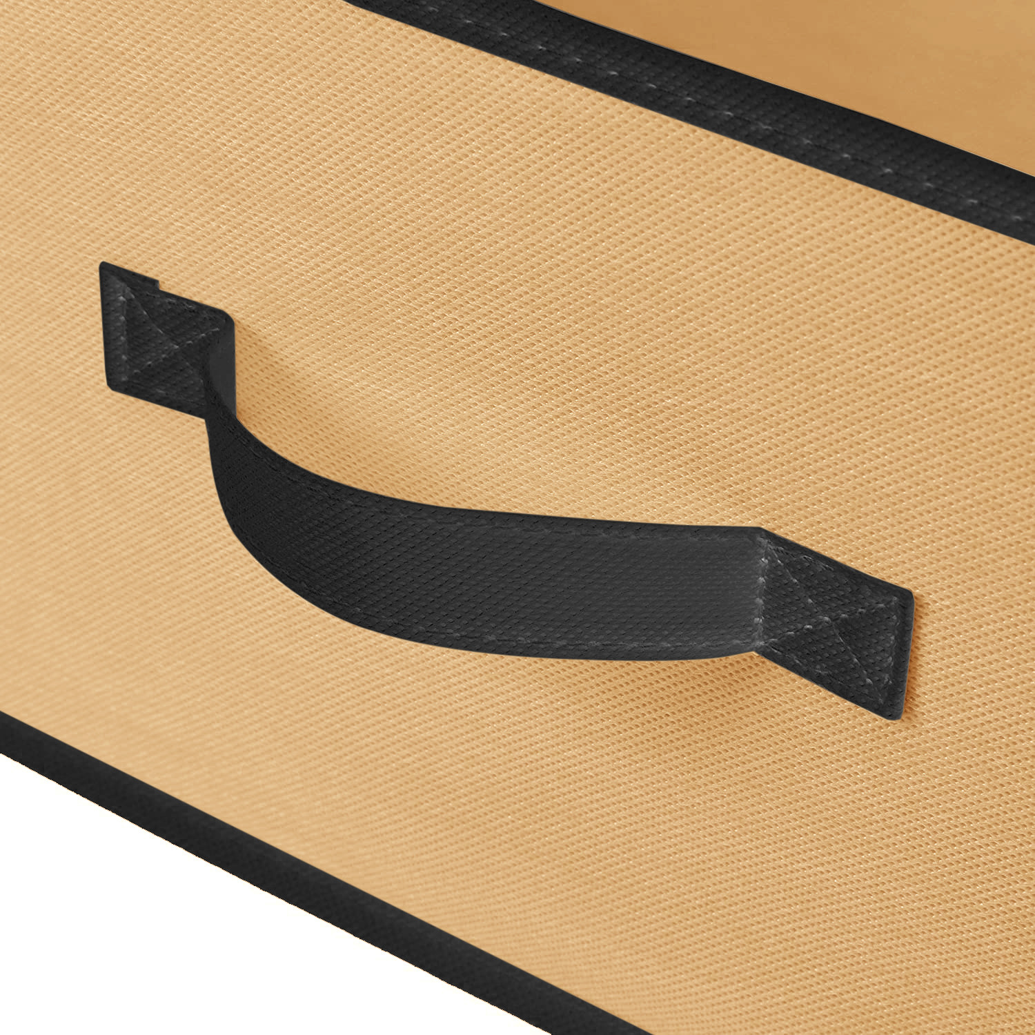 Kuber Industries Non-Woven Rectangular Flodable Cloth Storage Box (Brown)