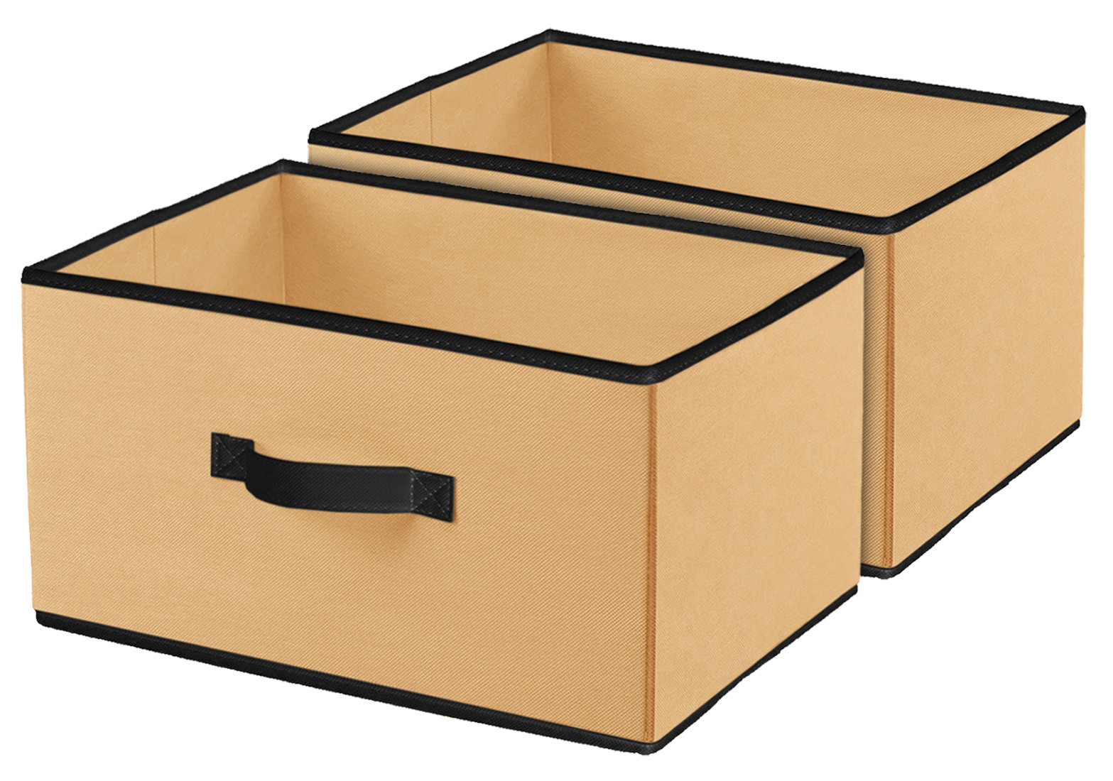 Kuber Industries Non-Woven Rectangular Flodable Cloth Storage Box (Brown)