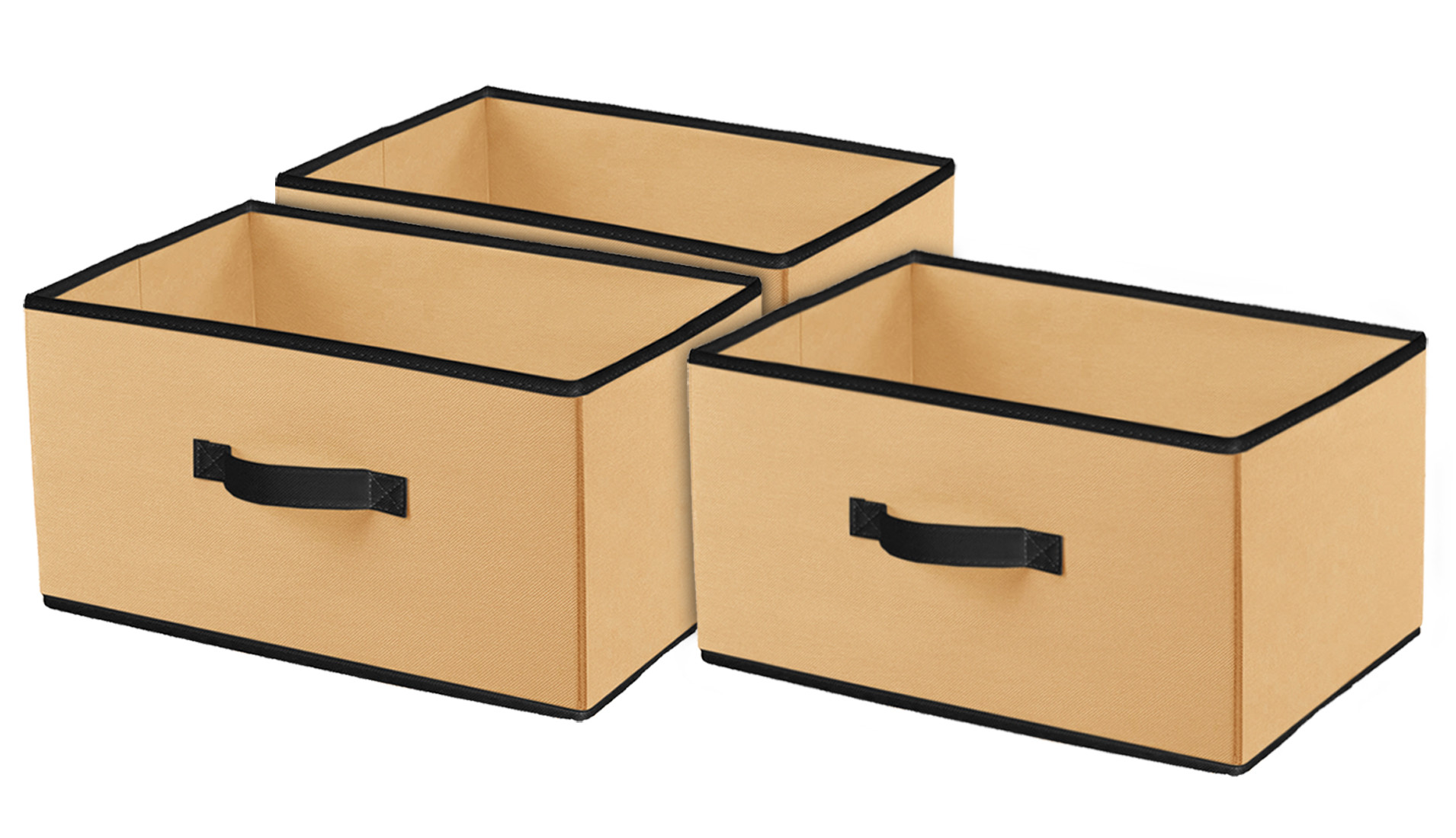 Kuber Industries Non-Woven Rectangular Flodable Cloth Storage Box (Brown)