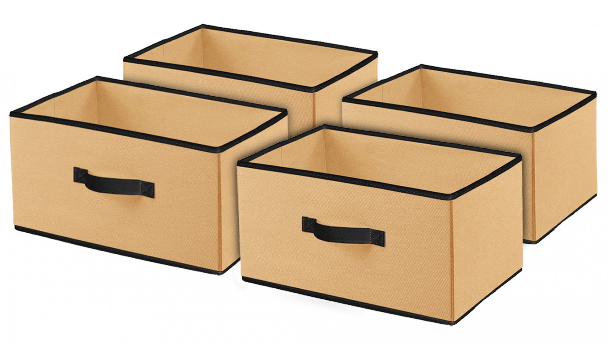 Kuber Industries Non-Woven Rectangular Flodable Cloth Storage Box (Brown)