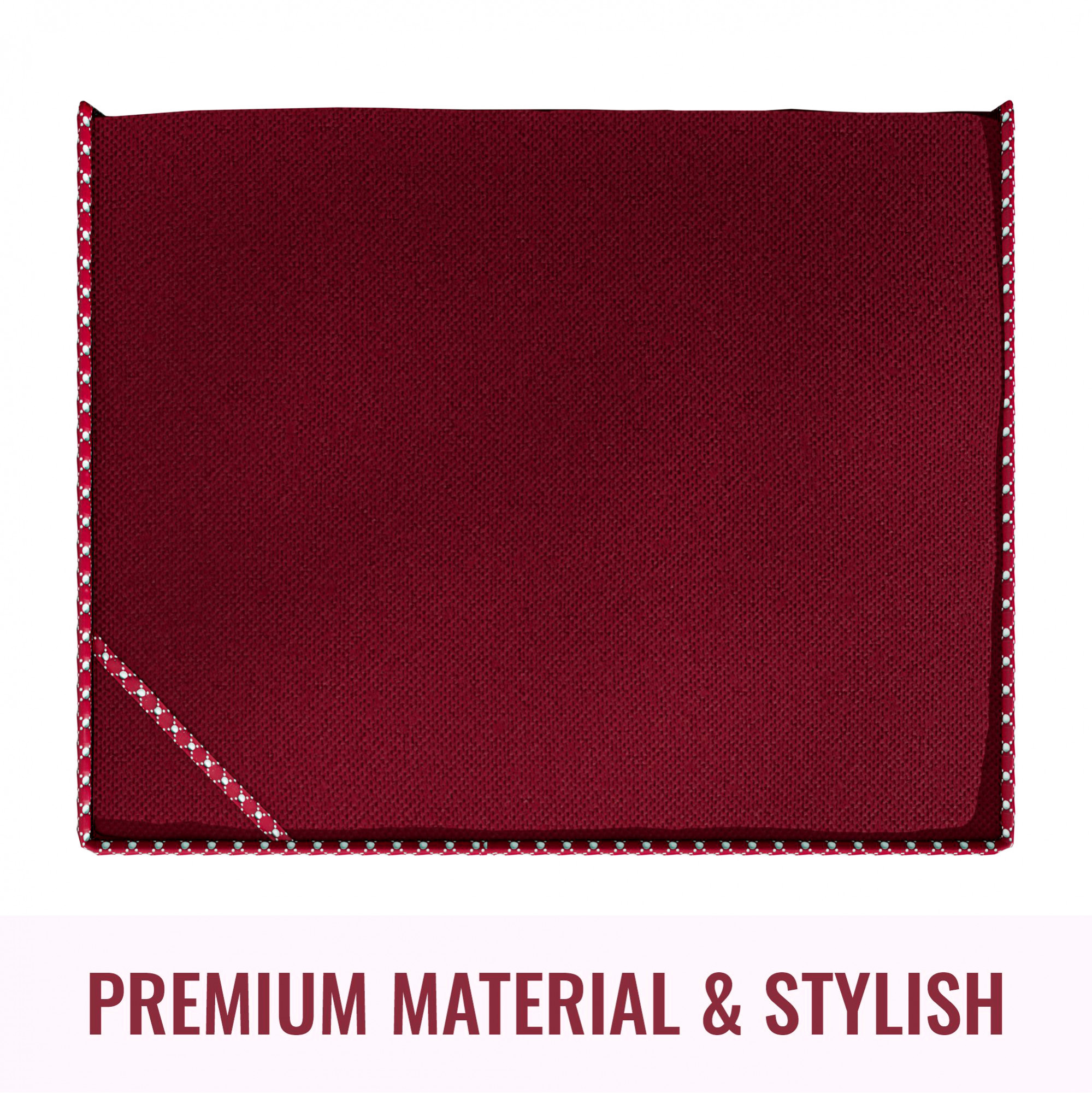 Kuber Industries™ Non woven Saree cover/Saree Bag/Storage bag Set of 3 Pcs (Maroon) 9 Inches Height (KS011)