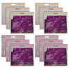 Kuber Industries Non-Woven Single Saree Covers With Transparent Window With Handle Pack of 12 (Pink &amp; Brown)