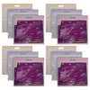 Kuber Industries Non-Woven Single Saree Covers With Transparent Window With Handle Pack of 12 (Purple &amp; Pink &amp; Brown)