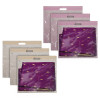 Kuber Industries Non-Woven Single Saree Covers With Transparent Window With Handle Pack of 6 (Pink &amp; Brown)