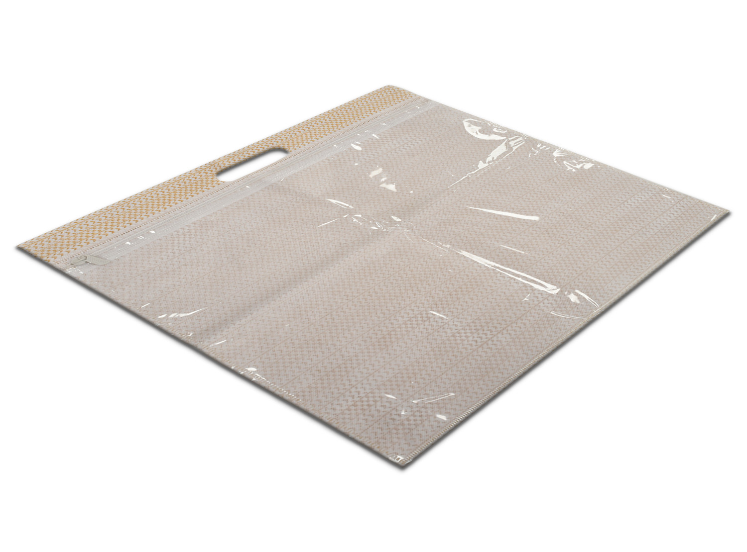 Kuber Industries Non-Woven Single Saree Covers With Transparent Window With Handle(Brown)