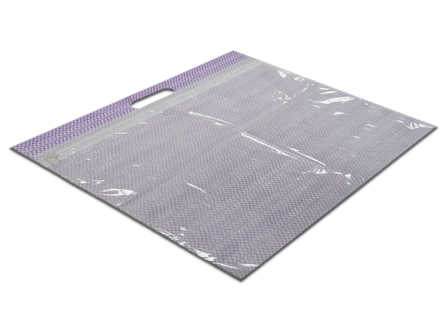 Kuber Industries Non-Woven Single Saree Covers With Transparent Window With Handle(Purple)