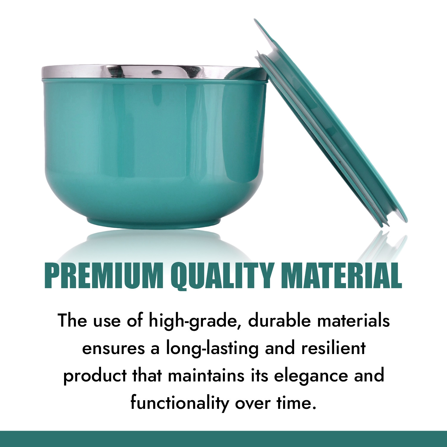 Kuber Industries Noodle & Soup Bowl Set | Steel Noodle Bowl with Spoon | Airtight Bowl for Pasta-Rice | Food Container | Office Bowl | Kitchen Bowl Set | 600 ML | Pack of 2 | Multicolor