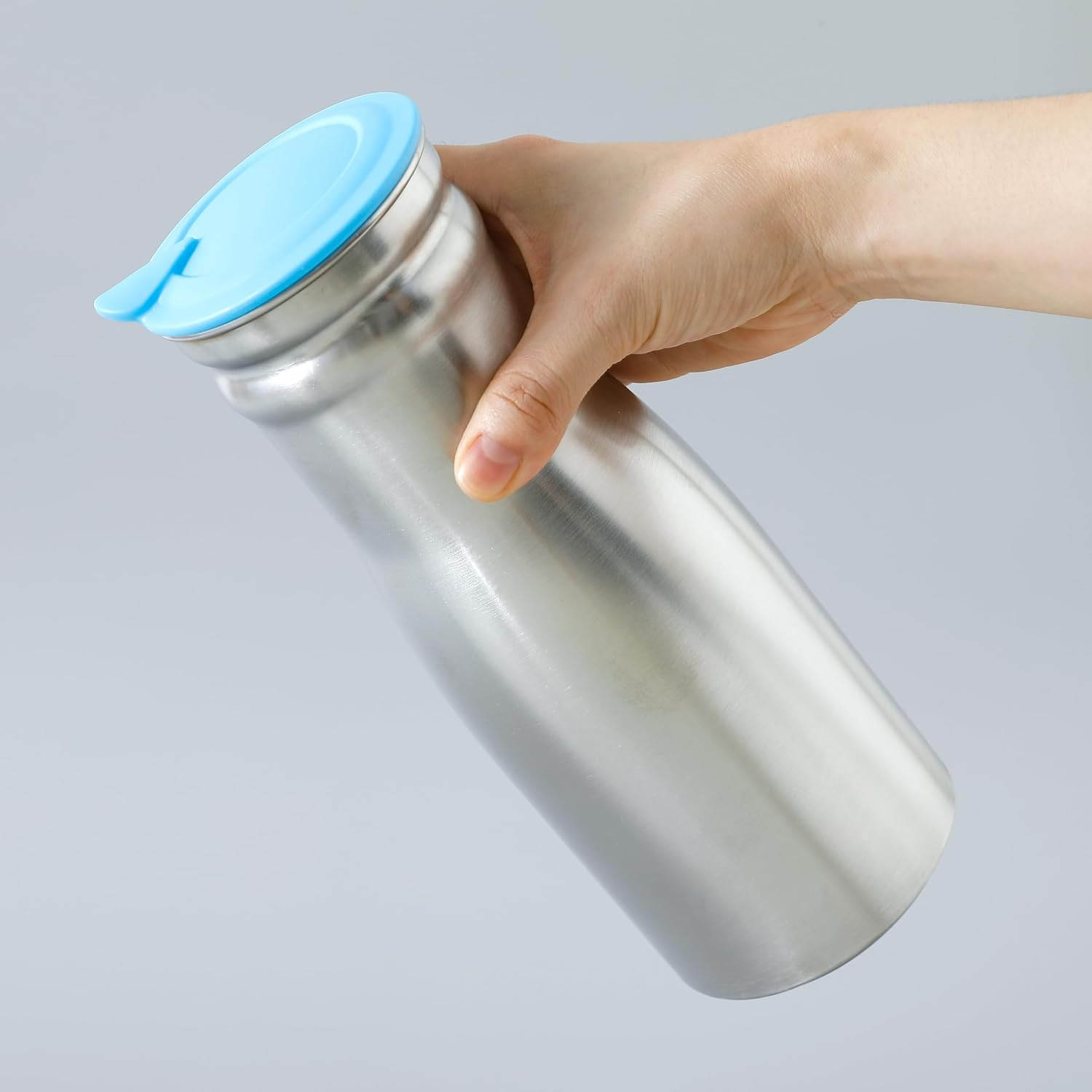 Kuber Industries Oil Dispenser | Oil Containers for Kitchen | Cooking Oil Dispenser | Air-Tight Oil Dispenser with Cap | Oil Pourer Dispenser | DR-230701 | 1000 ML | Blue