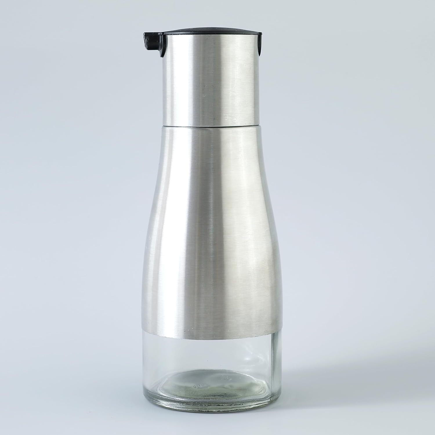Kuber Industries Oil Dispenser | Oil Containers for Kitchen | Cooking Oil Dispenser | Air-Tight Oil Dispenser with Cap | Oil Pourer Dispenser | SD-230701 | 350 ML | Black