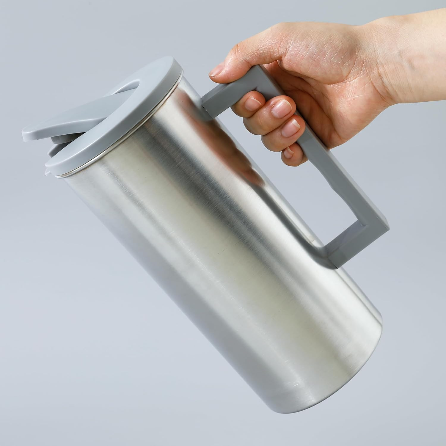 Kuber Industries Oil Dispenser | Oil Containers for Kitchen | Cooking Oil Dispenser | Air-Tight Oil Dispenser with Cap | Oil Pourer Dispenser | DR-230703 | 1600 ML | Gray