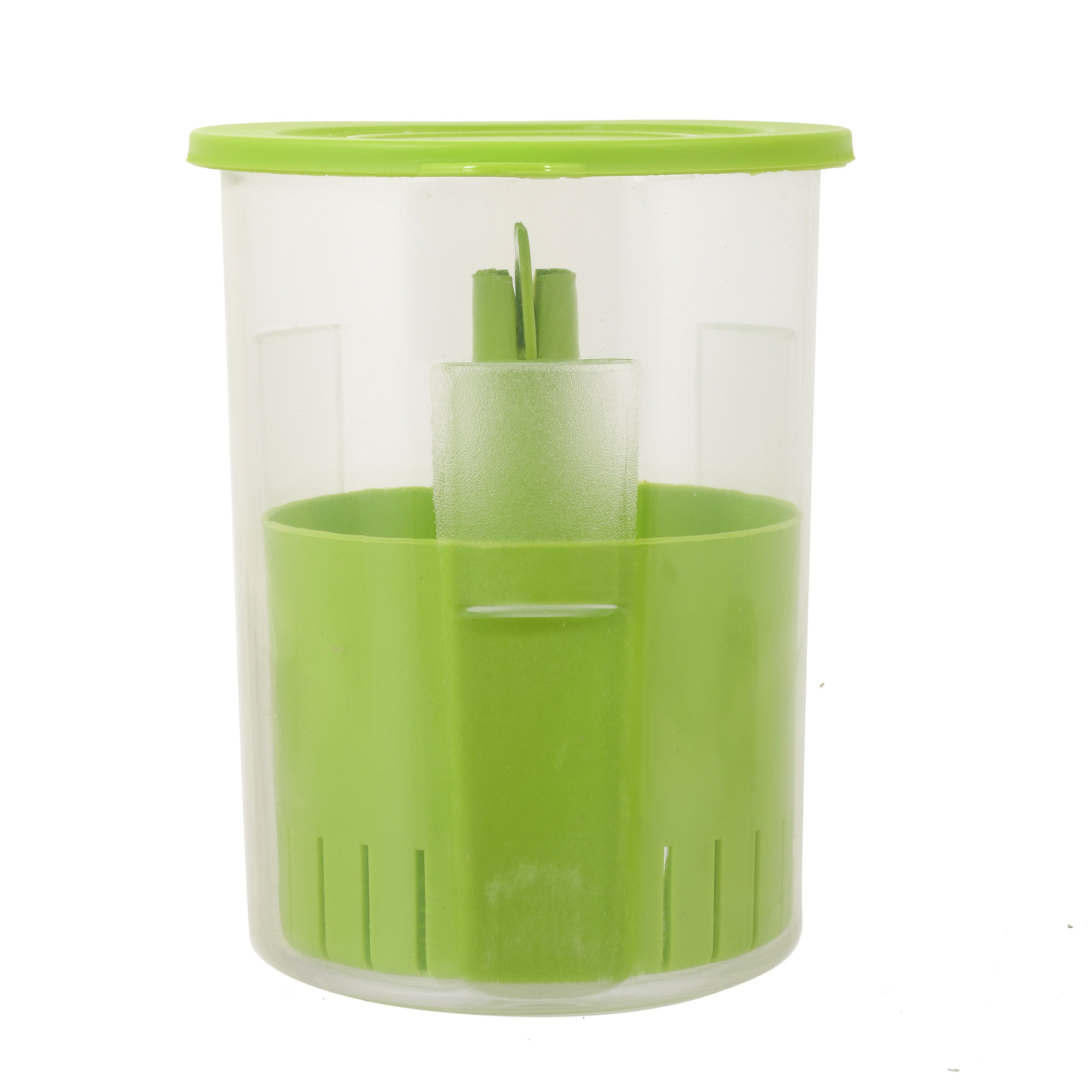 Kuber Industries Oil Less Unbreakable Plastic Pickle Container,Dinning Table Storage Container for Chutney,Pickles,Achar,Spices,Jam,Ketchup Kitchen Storage,Jars,1000 Ml (Green)