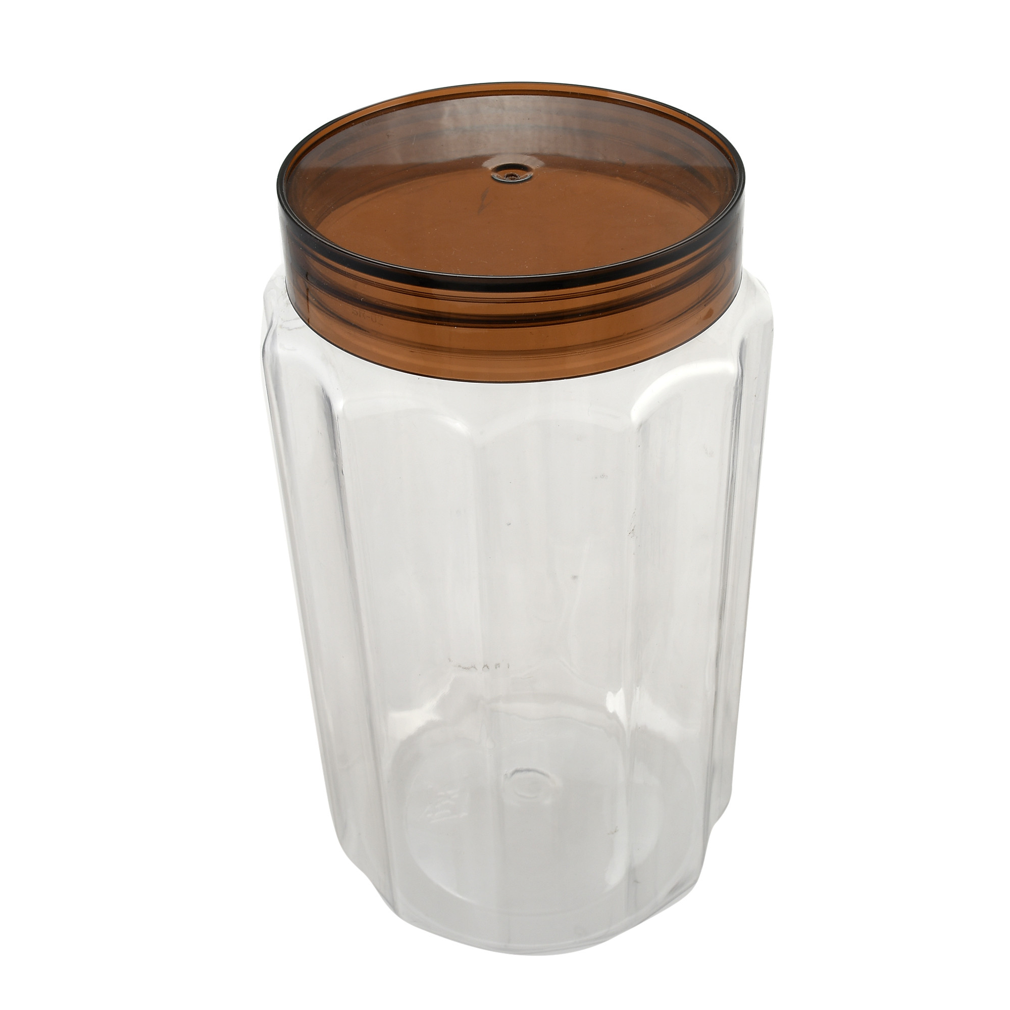 Kuber Industries Opal Airtight Food Storage Containers Kitchen Containers for Storage Set Plastic Storage Box for Kitchen Airtight Containers Storage Jar Set for Kitchen Storage (800 ml, Brown)