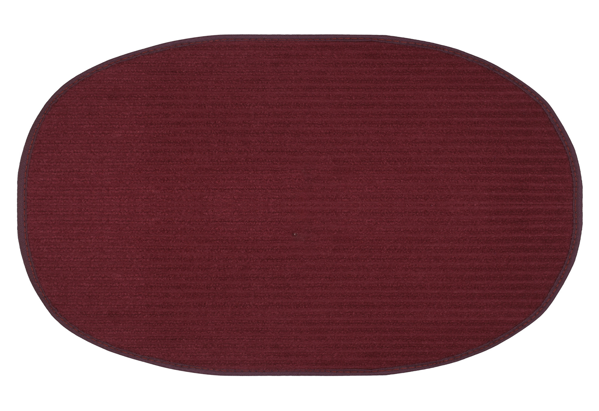 Kuber Industries Oval Shape Durable Microfiber Door Mat, Heavy Duty Doormat, Indoor Outdoor, Easy Clean, Waterproof, Low-Profile Mats for Entry, Patio, Garage (Set Of 3,14'' x 23'',Maroon & Green & Blue)-KUBMRT12137