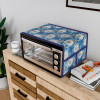 Oven Top Cover | Microwave Oven Top Cover | Microwave Cover with 4 Utility Pockets | Oven Cover for Kitchen Décor | Sunflower Oven Top Cover | Blue