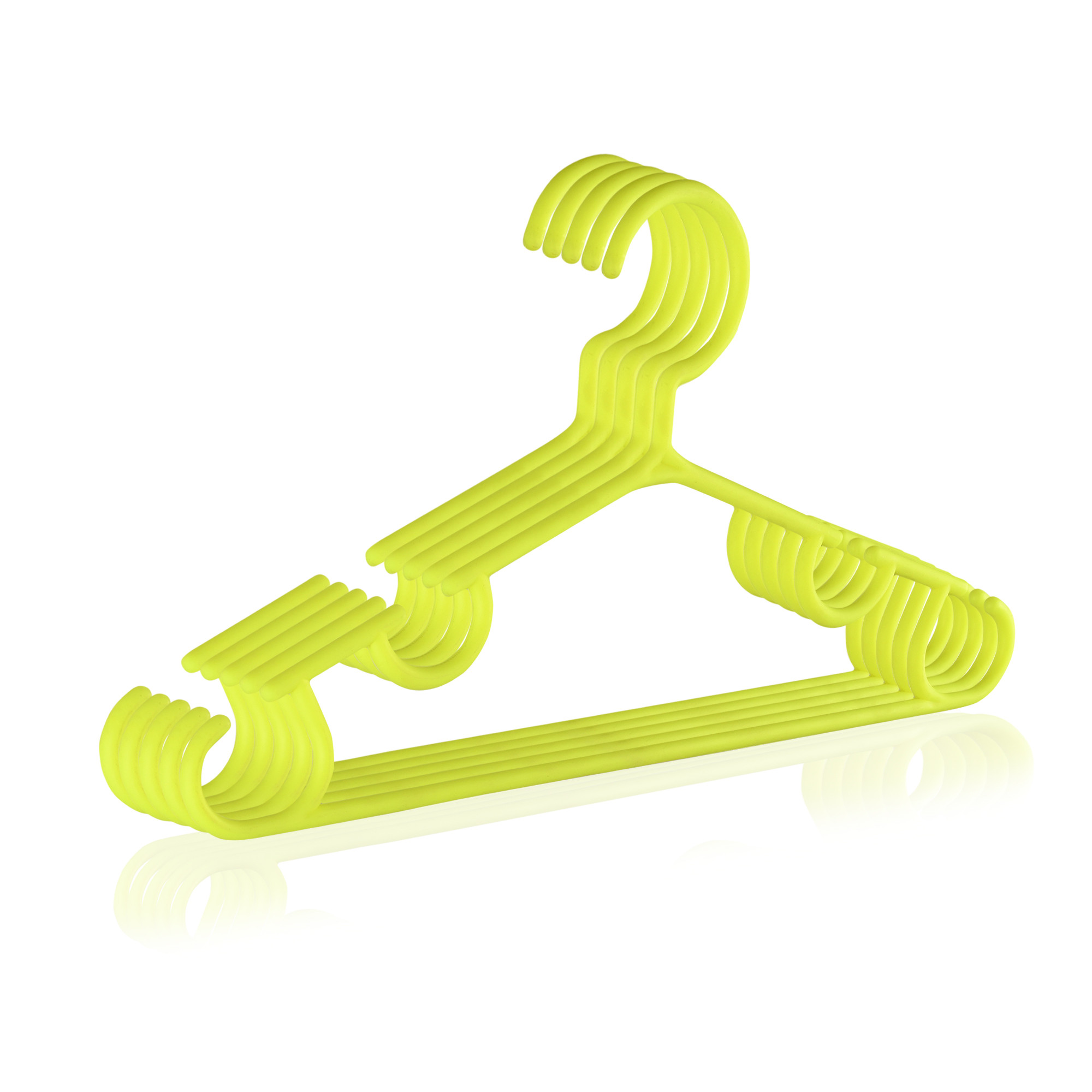 Kuber Industries Pack of 10 Hangers  Multi-Purpose Hangers for Trouser-Skirts-Coat-Dresses-Ties  Plastic Clothes Almirah Hangers  Hangers for Wardrobe-Cabinets-Closet  103  Yellow